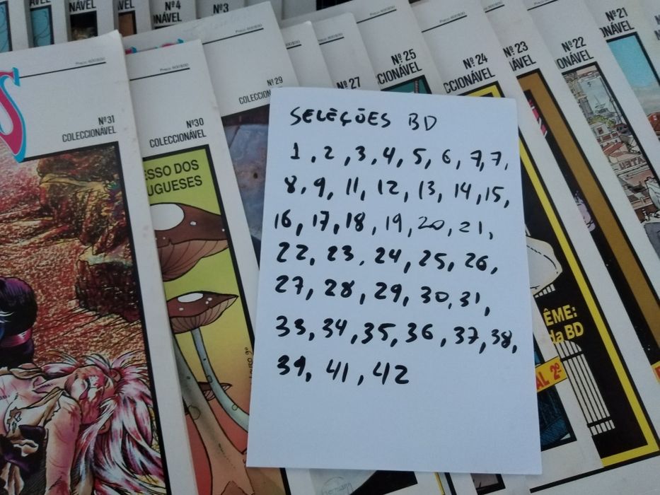 Revistas Selecções BD colecção anos 80 e 90. Primeiros números