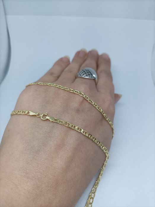 Złoty łańcuszek splot Gucci 585 długość 55 cm