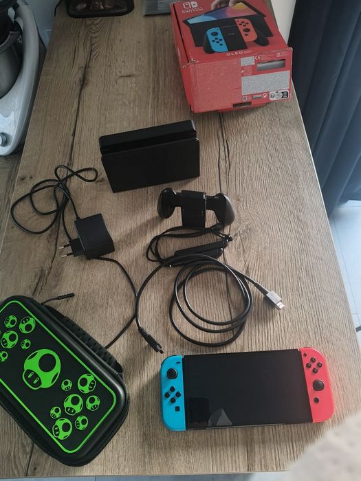 Nintendo switch Oled cały komplet+karta i gry Lubin • OLX.pl