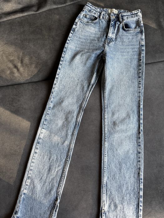 Джинси прямі з розрізами fashionista