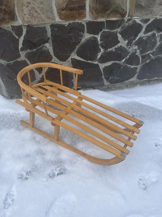 Великі дерев'яні сані Kruzzel