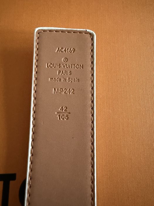 Pasek Louis Vuitton colorful monogram z srebrną klamrą 105cm