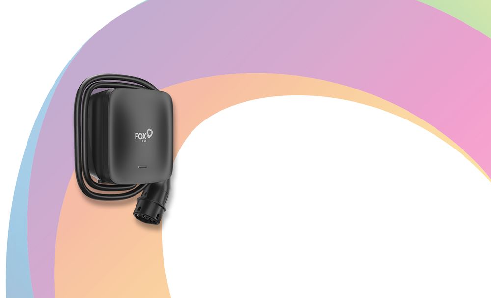 Fox Ess Série L 7.3kW Preto (cabo 5m) Carregador VE - NOVO