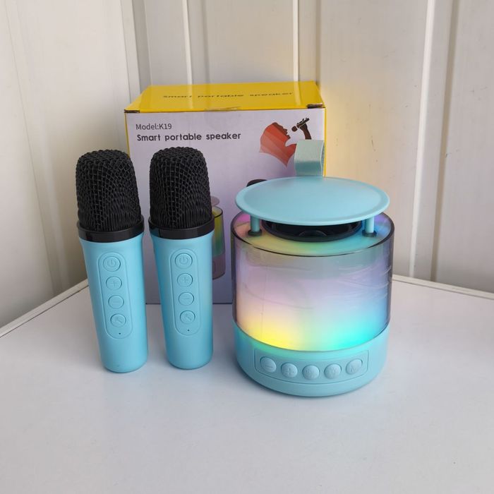 Караоке Bluetooth колонка із двома мікрофонами
