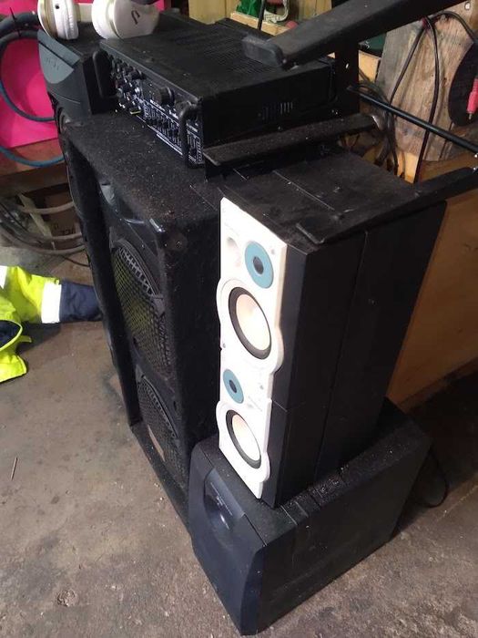 Estação de audio custom(DYI) Pro900W+Subwoofer Yamaha(Alta Fidelidade)
