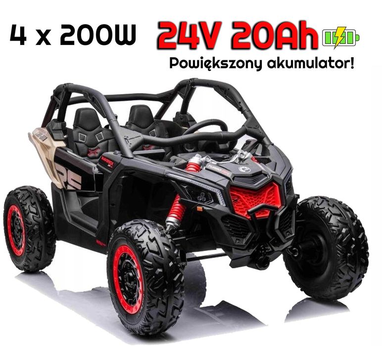 BUGGY CAN-AM Maverick 4x4 + powiększony akumulator AUTKO dwuosobowe