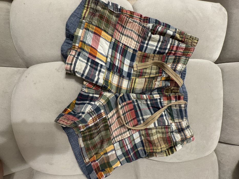 Ralph Lauren Patchwork Madras Shorts – stan idealny – S/M