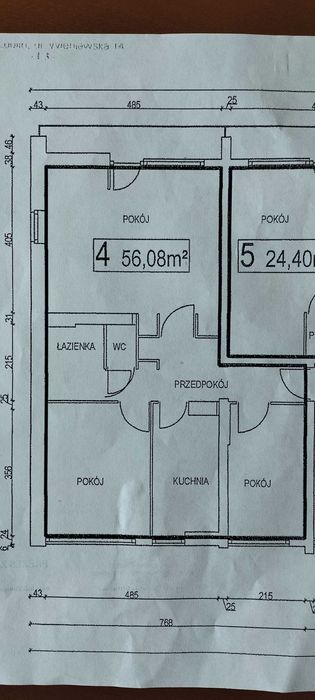 Mieszkanie 3 - pokojowe 56 m2 w super lokalizacji (śródmieście)