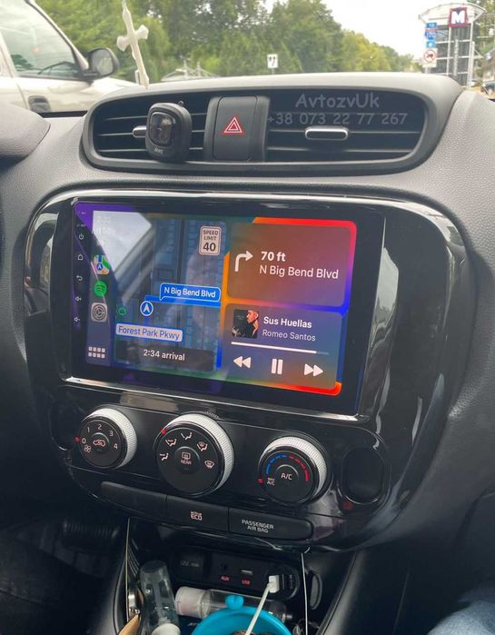 Магнитола SOUL Kia RAY Соул Киа Рэй GPS USB 2 дин Carplay Android 15