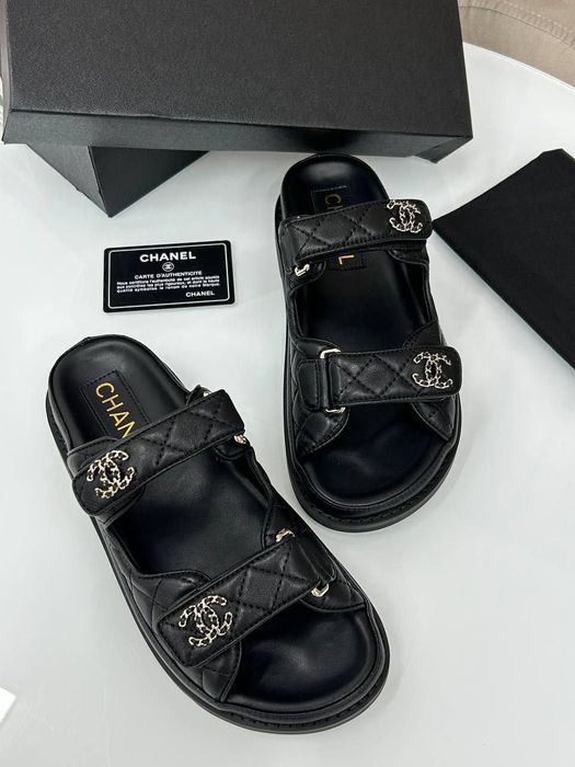Wyprzedaż!Sandały klapki Chanel! Skóra! Premium! Od REKI 38,39