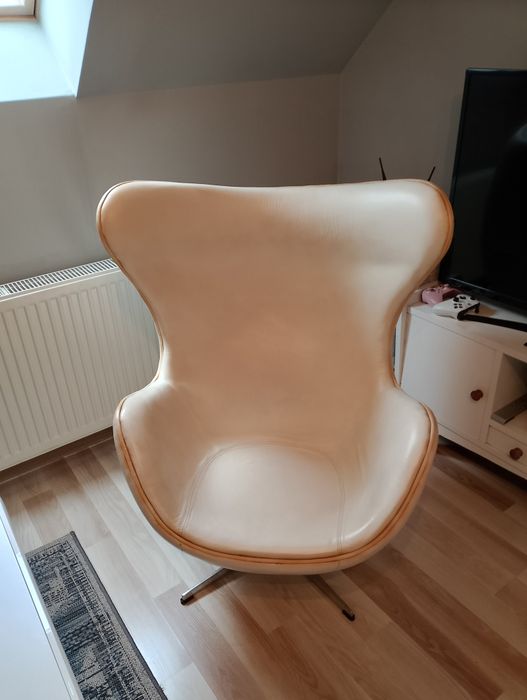 Fotel skórzany Egg jajo
