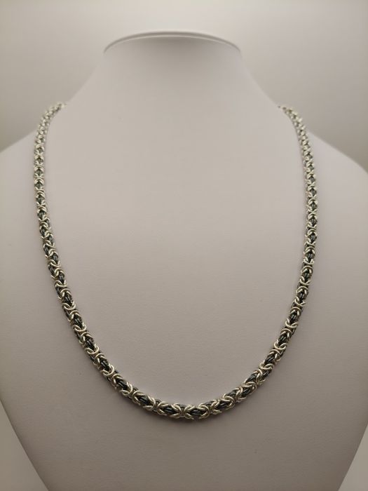 Srebrny Łańcuszek Królewski Pr.925 Nowy  Zapraszamy