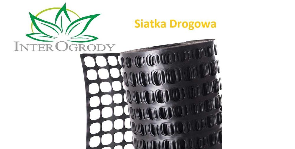 Siatka drogowa przeciwśniegowa przeciwśnieżna  PCV 1,2x50 Czarna