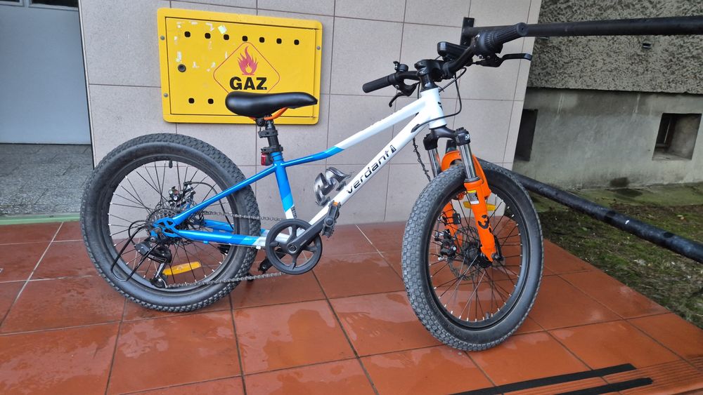 Rower dzieciecy Verdant calix 20 cali amortyzator hamulce tarczowe