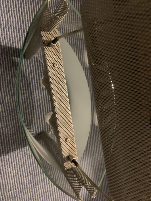 2 candeeiros de teto vodro e aluminio