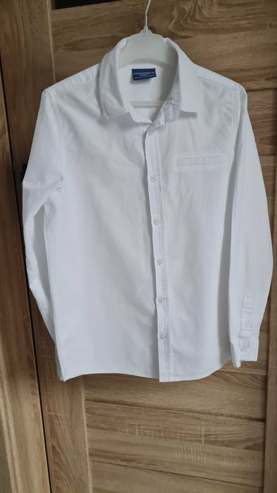 Biała koszula chlopieca na długi rękaw Cocodrillo 146