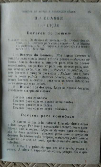 Noções de Moral e Educação Civica