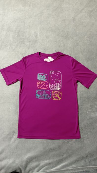 Oxylane спортивна жіноча футболка фіолетова р. S / для бігу / для бега