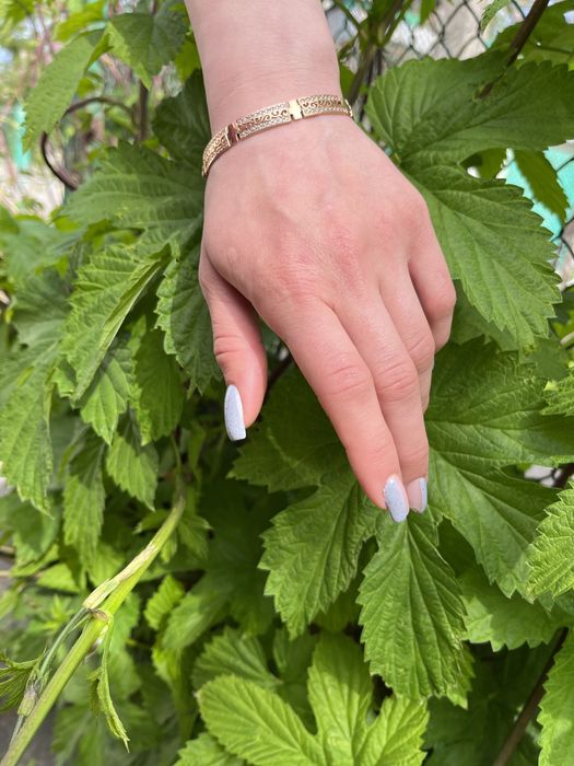 Золотой массивный браслет золото 585