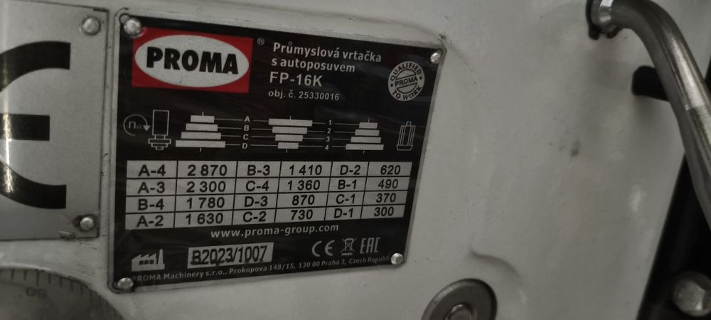 Wiertarko frezarka PROMA