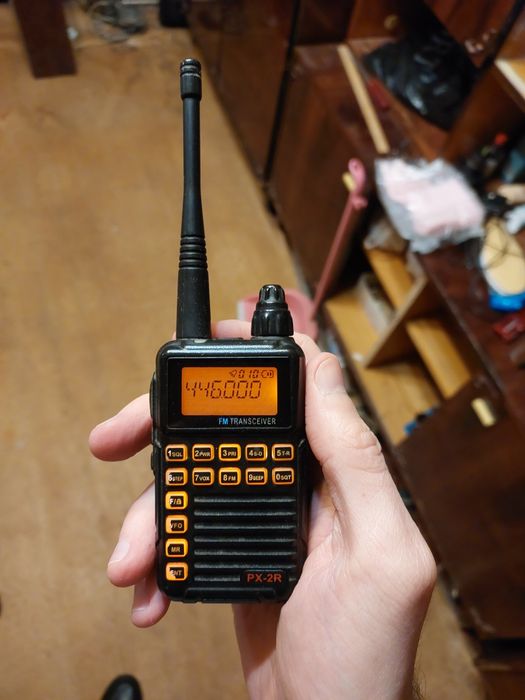 Портативная рация PX-2R, UHF/VHF, рабочая, с зарядным