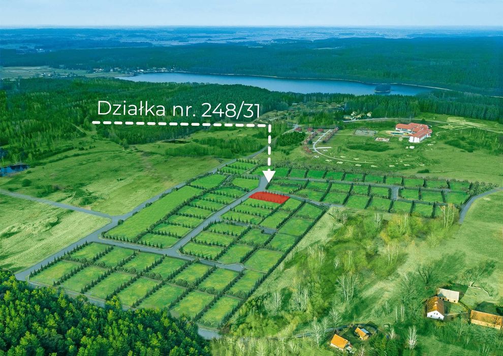 Działka budowlana 1014m² | Woryty koło Olsztyna