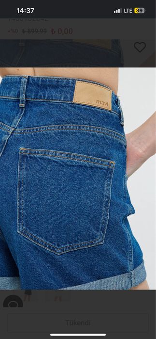 Джинсові шорти Mavi mom fit висока посадка S/M 36-38