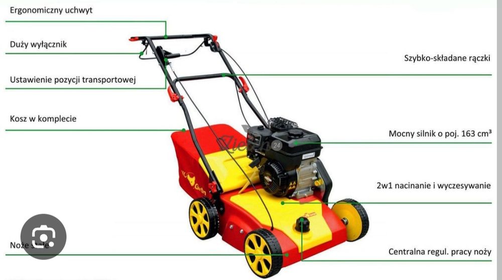 Wertykulator areator spalinowy Wolf garten Briggs stratton VA389b