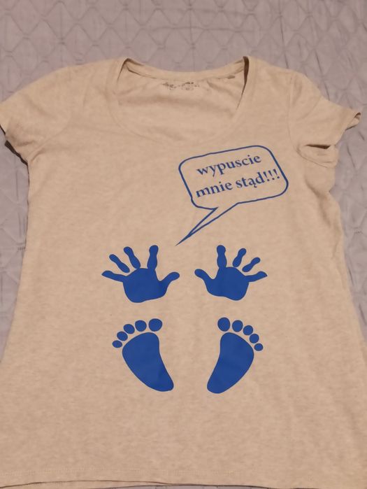 Koszulka ciążowa "wypuście mnie stąd"