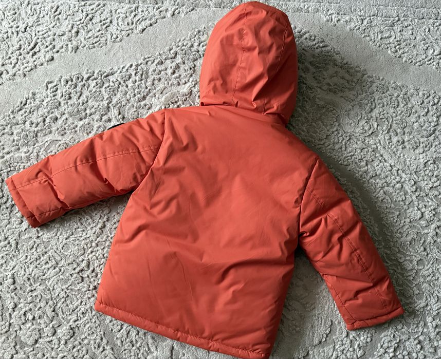 Зимова дитяча подовжена куртка на/для хлопчика 104-128 холлофайбер