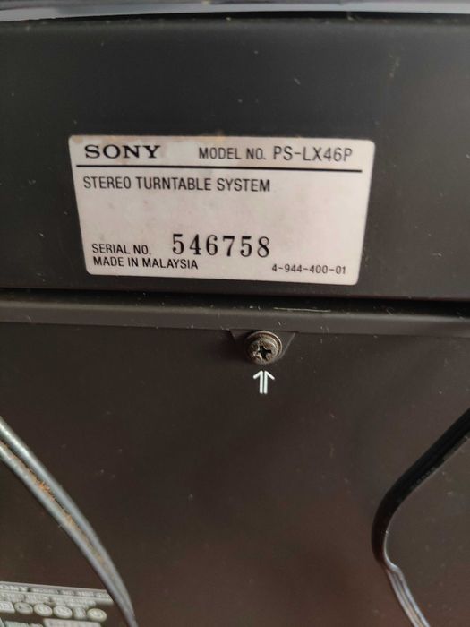 Aparelhagem SONY - Modelo N.º PS-LX46P em Excelente Estado