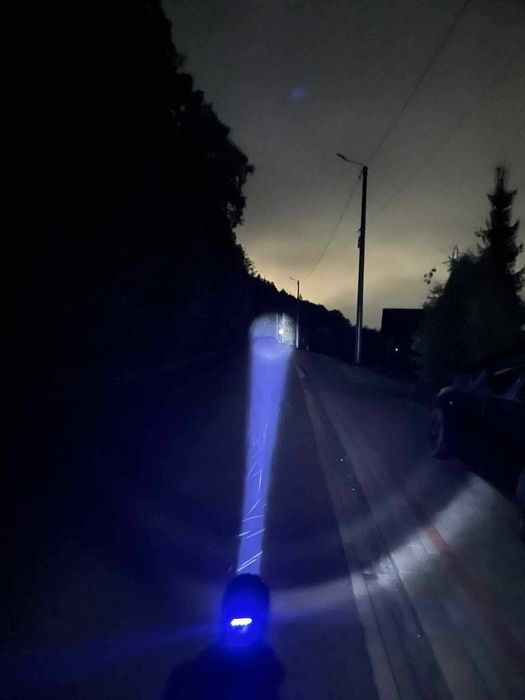 Lekka Mocna Latarka Taktyczna Akumulatorowa Na Prezent USB-C