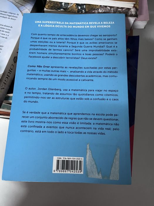 Livro COMO NÃO ERRAR Jordan Ellenberg