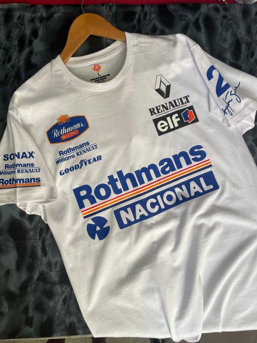 t-shirt ayrton senna rothmans