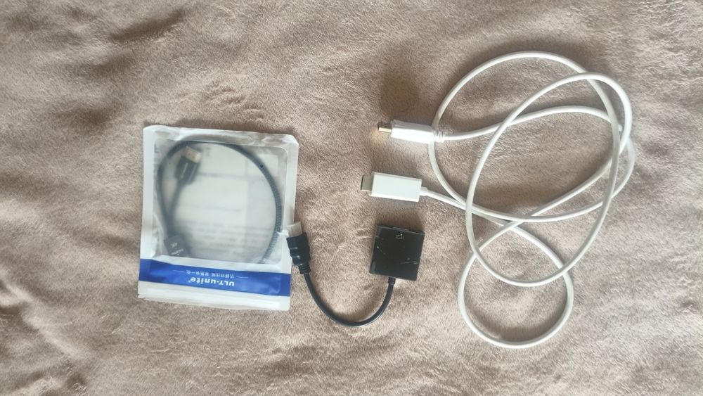 Перехідні кабелі для моніторів та ПК: DP-HDMI, HDMI, HDMI-VGA