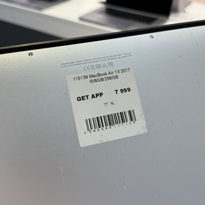 Ноутбук MacBook Air 13” 2017 i5 8/256GB • ГАРАНТІЯ • СТАН  9.4/10 115139
