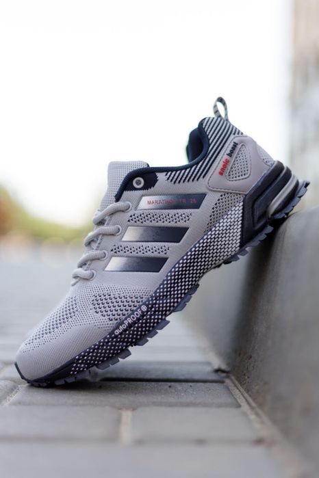 Кросівки Кроссовки Adidas Marathon Grey Серый Сірий Кросовки демісезон