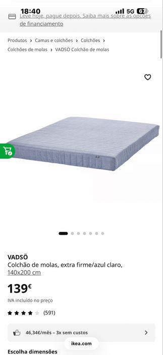 Vendo Colchao 200x140