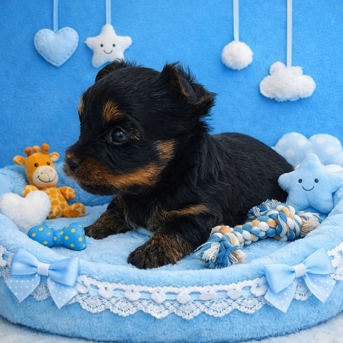 Prześliczny, maleńki York - Mega Cudo - Nie wybarwi się ! Rodowód Chip