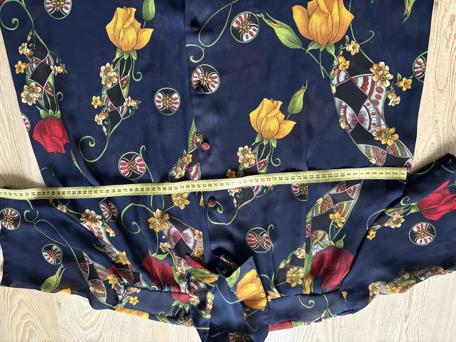 Bluzka koszula w kwiaty prl vintage retro