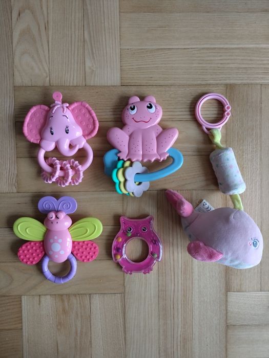Zestaw 5 grzechotek dla niemowląt