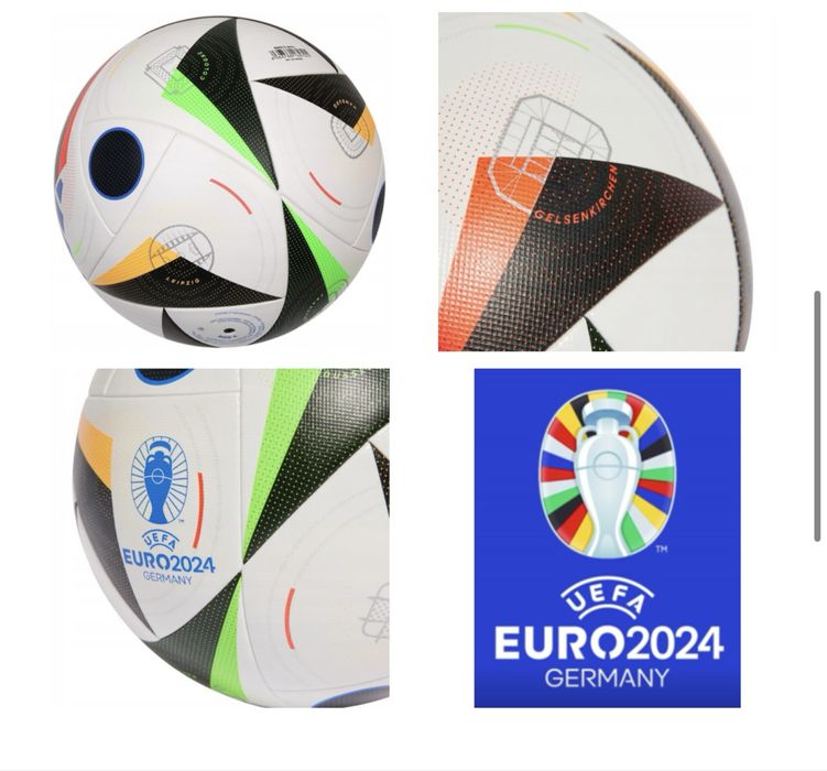 Футбольний м'яч Adidas EURO 2024 FUSSBALLLIEBE TRAINING IN9366 розмір5