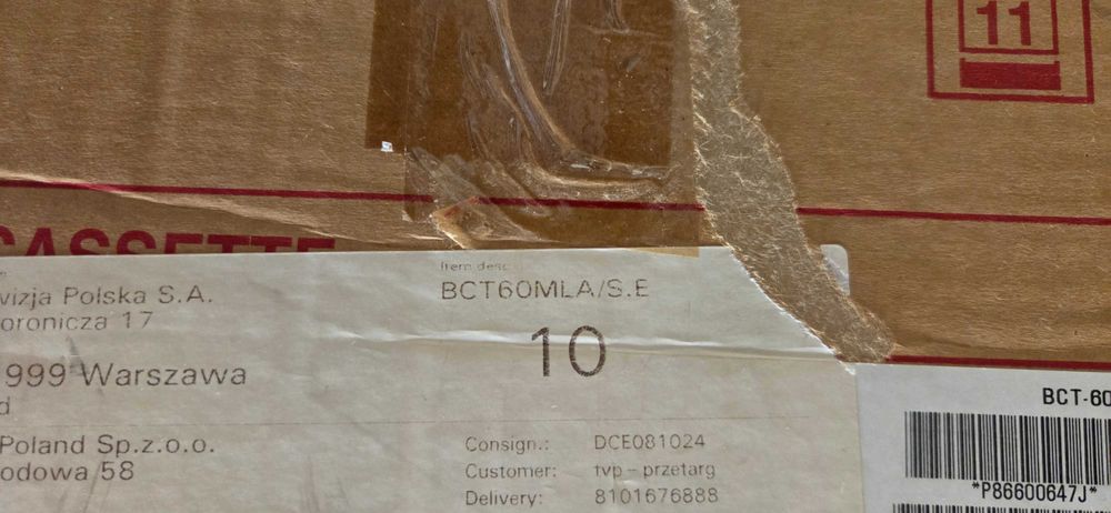 Kaseta Betacam SONY SP BCT-60