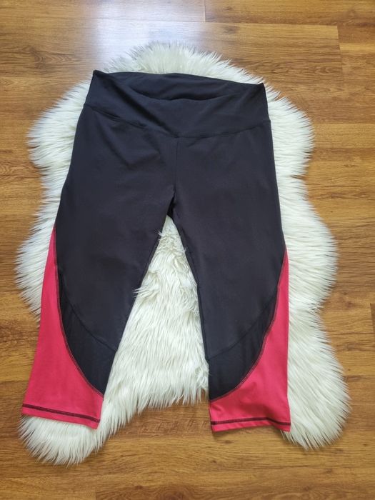 Getry damskie sportowe 48/ 50 czarno różowe 3/4