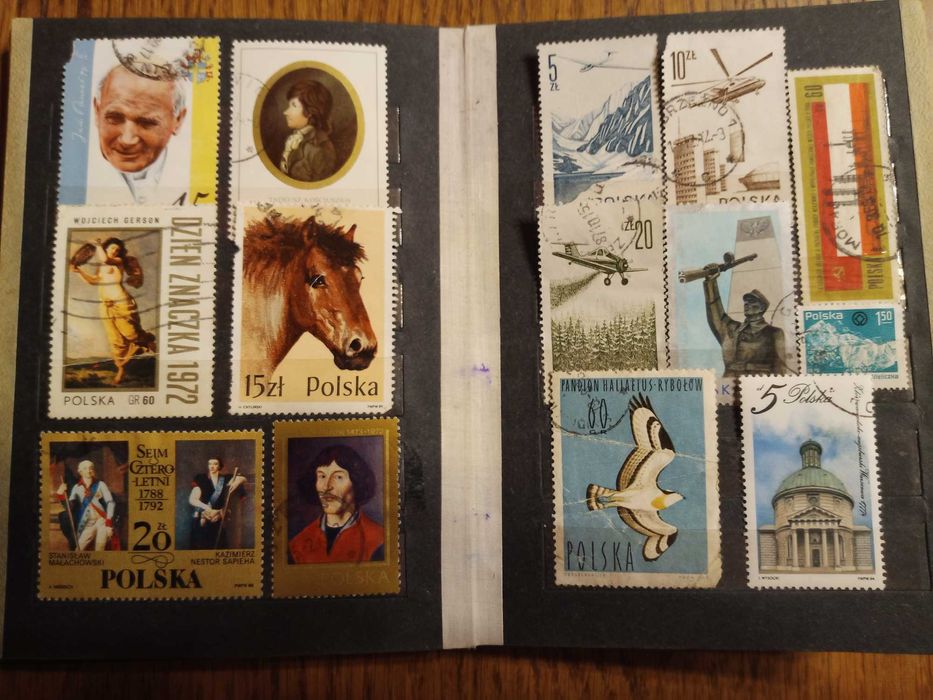 znaczki Polska z klaserem