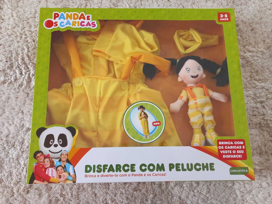 Disfarce mais peluche - Panda e os Caricas