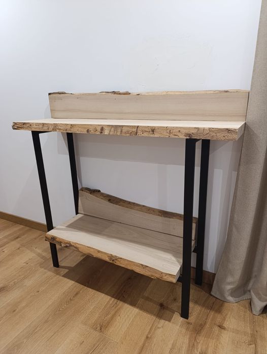 Konsola/ komoda loft z litego drewna