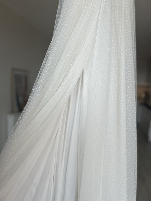 Suknia slubna BOHO, kropki, Maybee, Sylwia Kopczyńska, 34/36