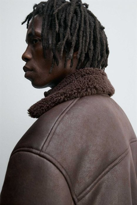 Куртка зі штучної шкіри Zara (p. XL): 2 000 грн. - Кожаные куртки