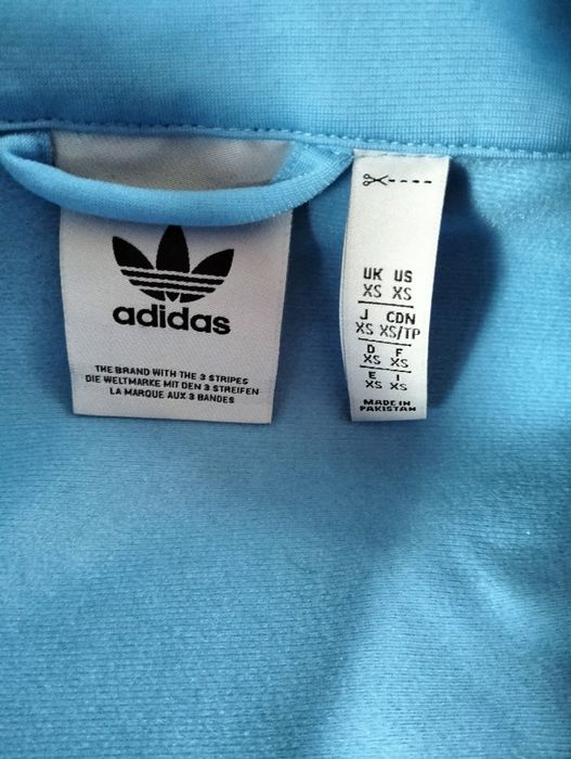 Bluza dresowa Adidas adicolor firebird błękitna